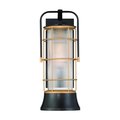 Eurofase Rivamar Traditional Incadescent Outdoor Lantern, 1-Light, Cylinder, Dimmable, Bronze/Gold/Glass 44264-017